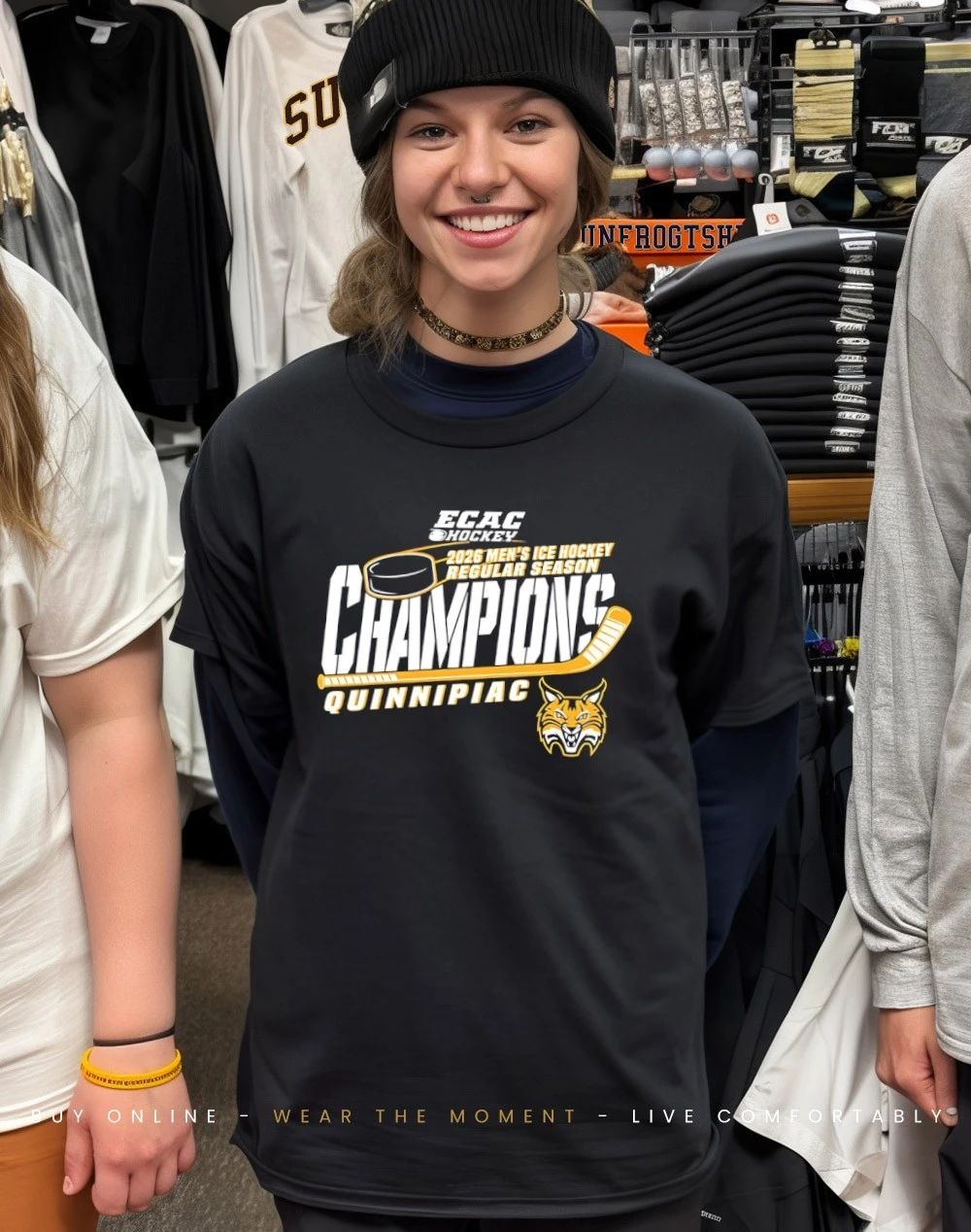 Quinnipiac Men’s Ice Hockey 2026 ECAC Regular Season Champions shirt
