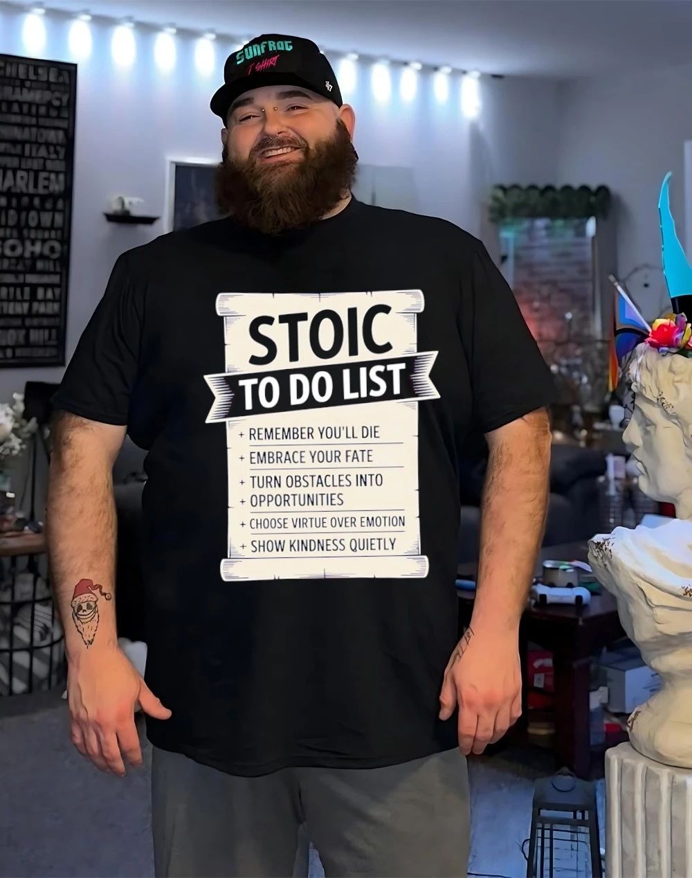 Stoic to do list remember you’ll die embrace your fate shirt