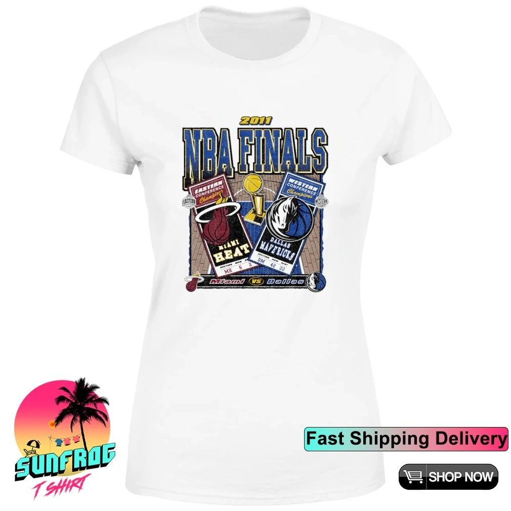 Miami Heat Vs Dallas Mavericks Nba Finals Dueling Court Matchup Shirt