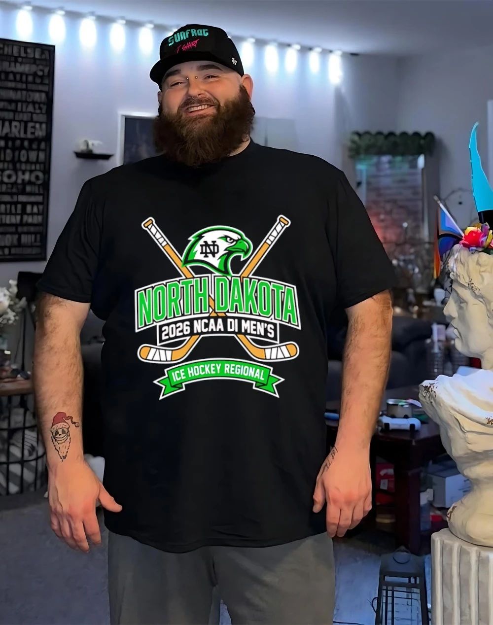 Hawks North Dakota 2026 NCAA DI Men’s Ice Hockey Regional NCAA Men’s Ice Hockey Championship shirt