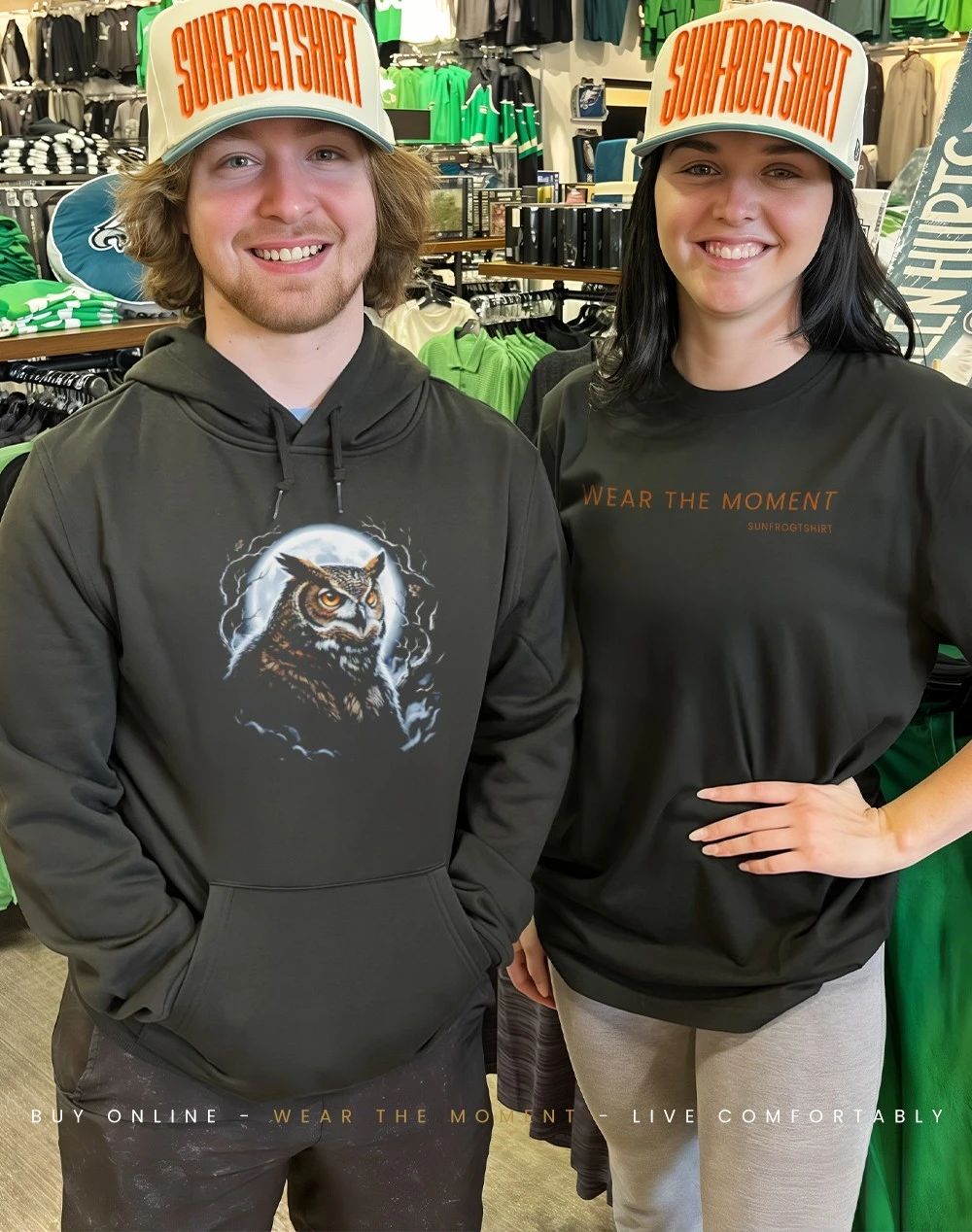 Owlbear Moon Portrait graphic shirt