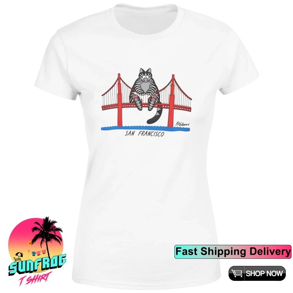 B Kliban Cat San Francisco Bridge Ryan Gosling Shirt
