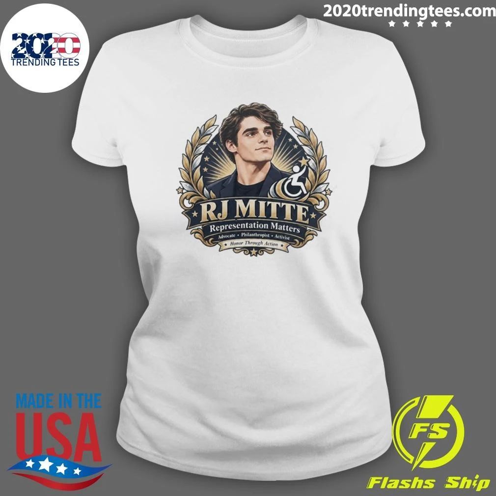 RJ Mitte Representation Matters Honor Through Action Shirt