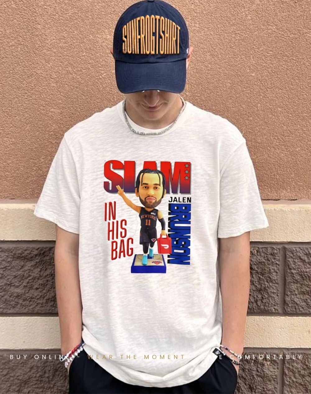 Rare 2026 Slam Jalen Brunson Doordash In His Bag Shirt