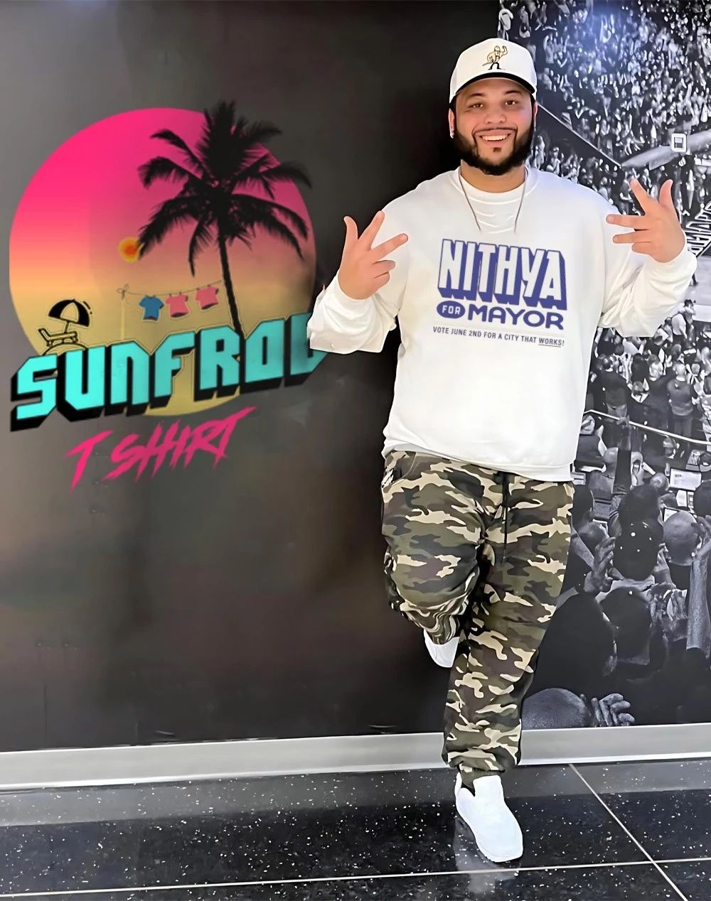 NIthya Raman For Mayor vote june 2nd for a city that works shirt
