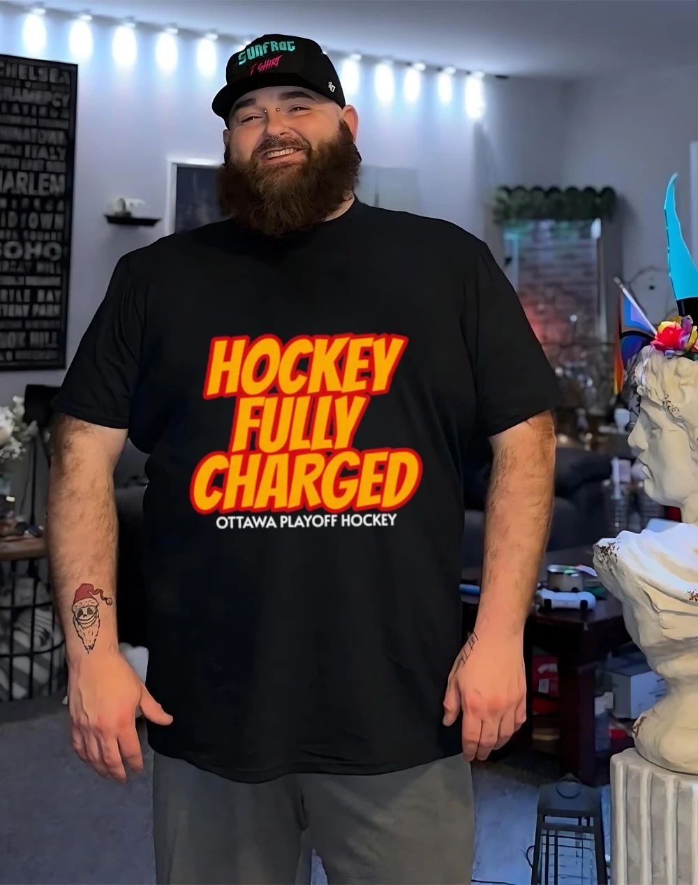 Hockey fully charged Ottawa Playoff hockey shirt