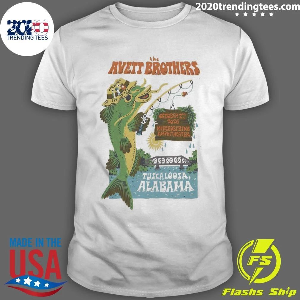 The Avett Brothers Tuscaloosa Alabama October 2nd 2026 Tour Shirt