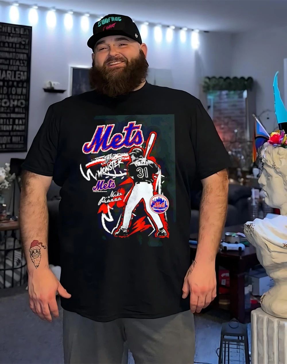 New York Mets Mike Piazza Chalked Up Player shirt