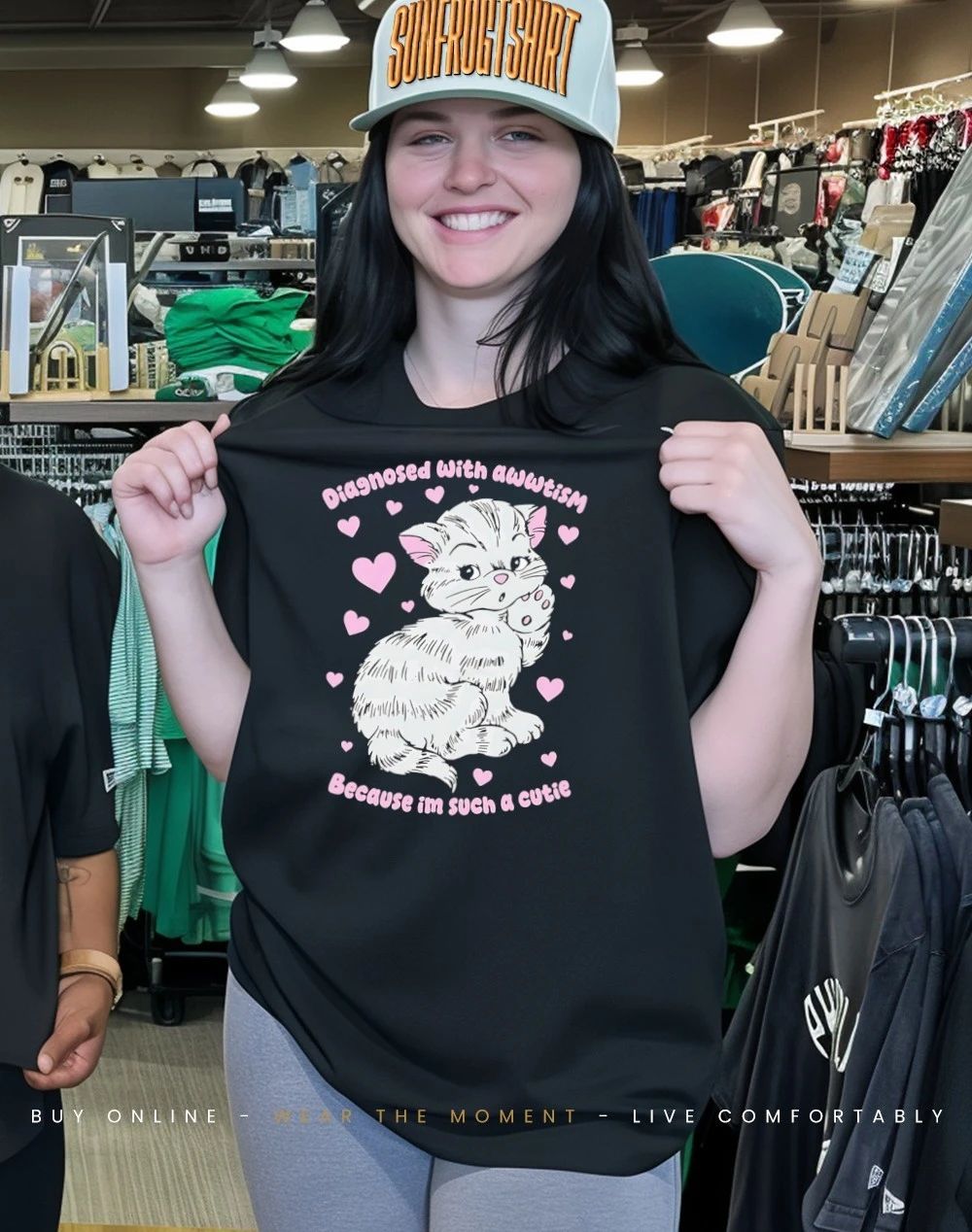 Diagnosed with awwtism because I’m such a cutie Cat shirt