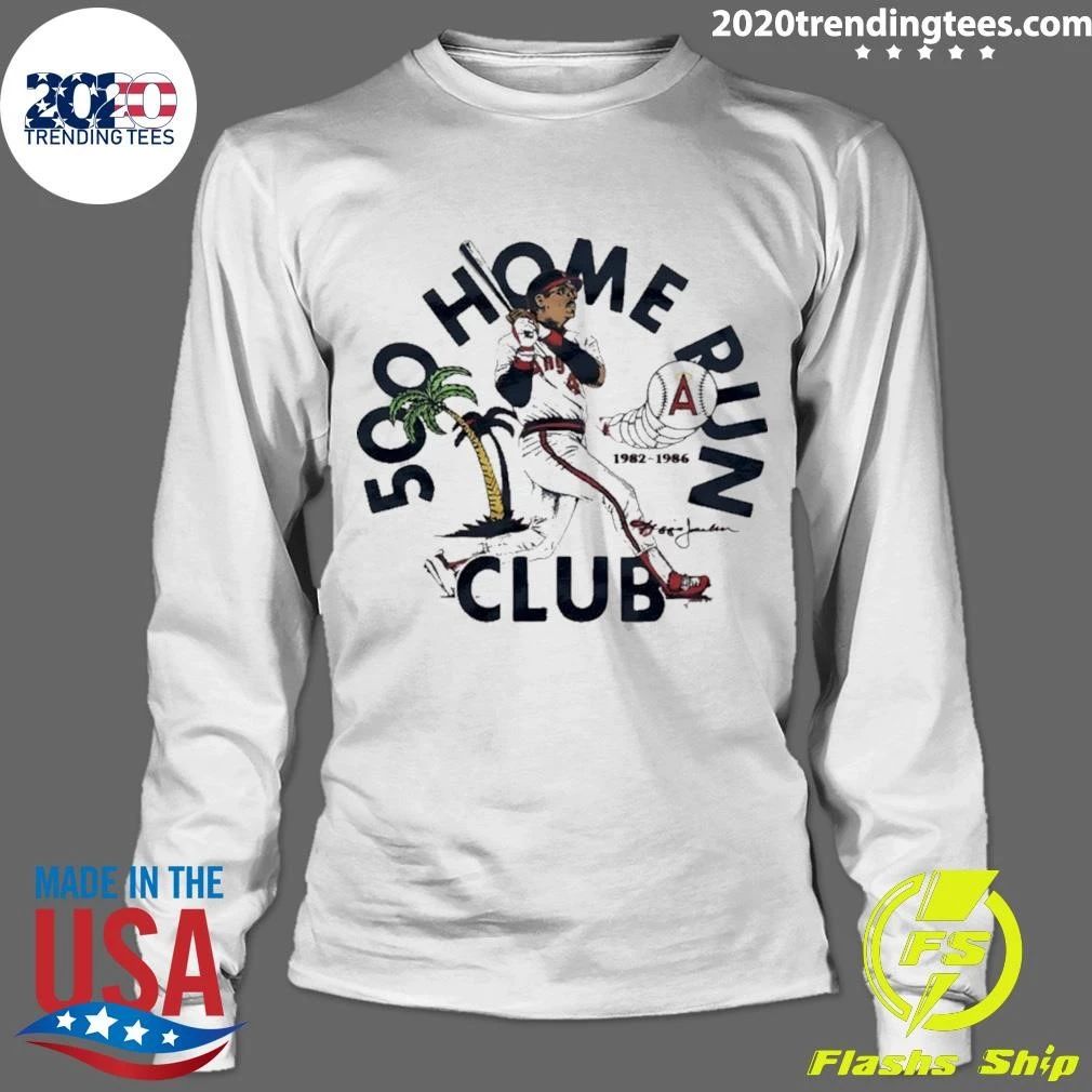 Los Angeles Angels Reggie Jackson 500 Home Run Club shirt