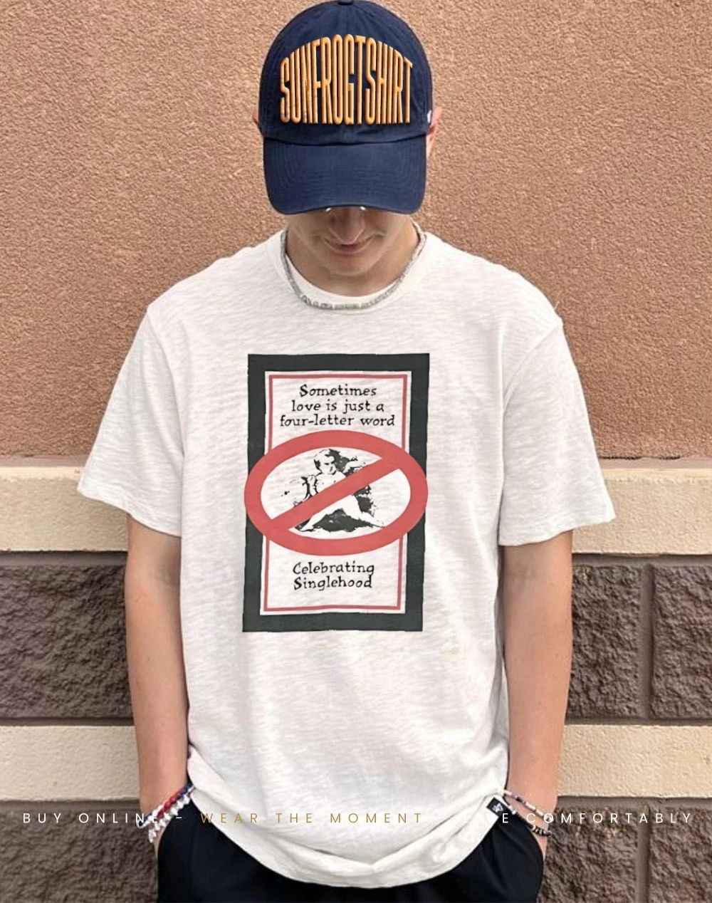 Sometimes love is just a word four-letter celebrating singlehood shirt
