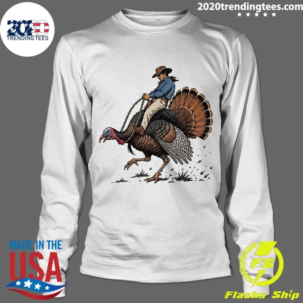Cowboy Turkey Thanksgiving Vintage Shirt