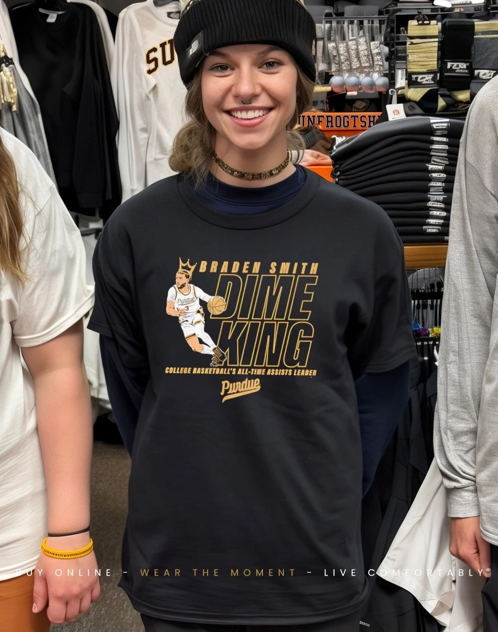 Purdue Basketball Braden Smith Dime King All-Time Assists Record shirt