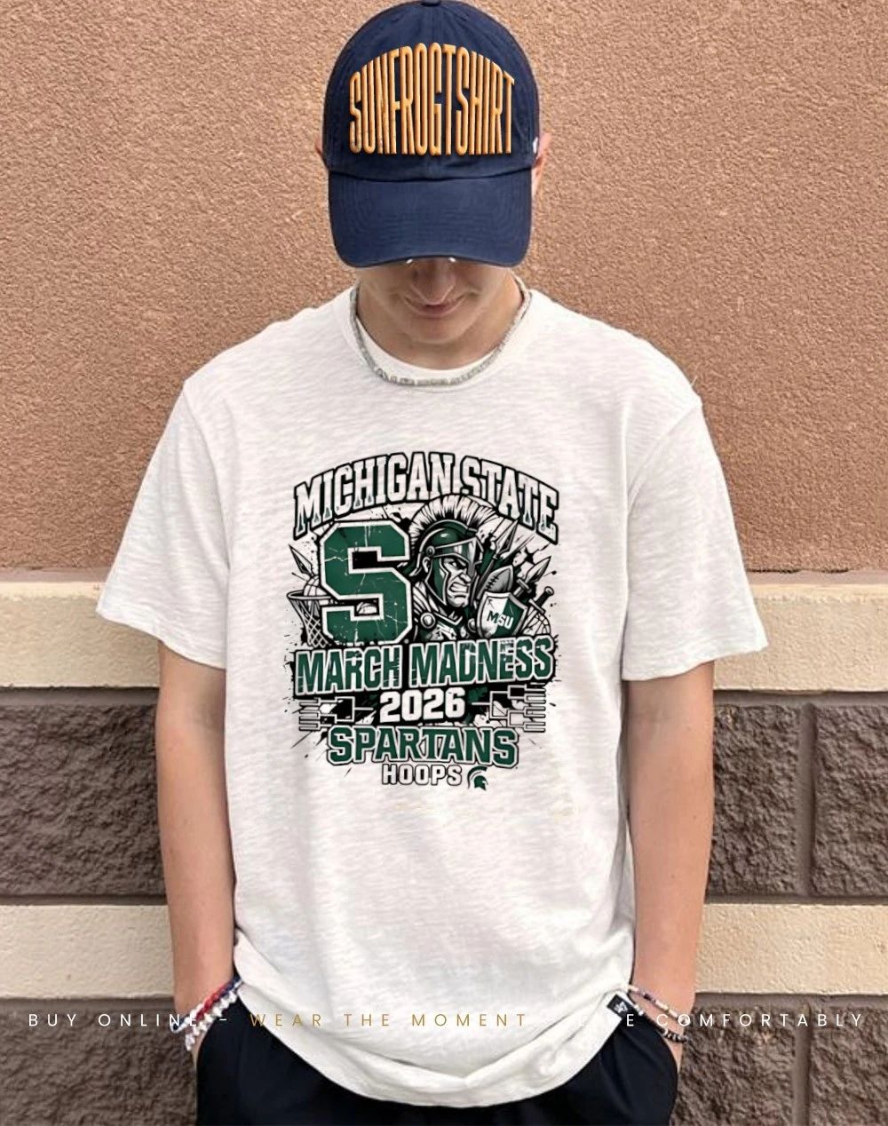 Michigan State Spartans 2026 March Madness Raw Basketball Hoops paint shirt