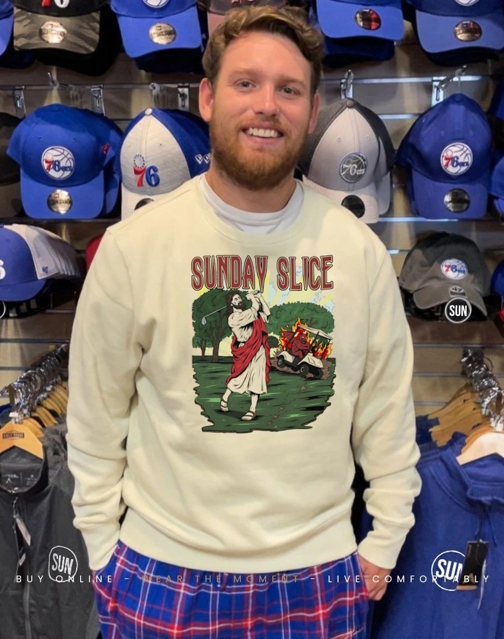 Jesus Golfed Sunday Slice graphic shirt