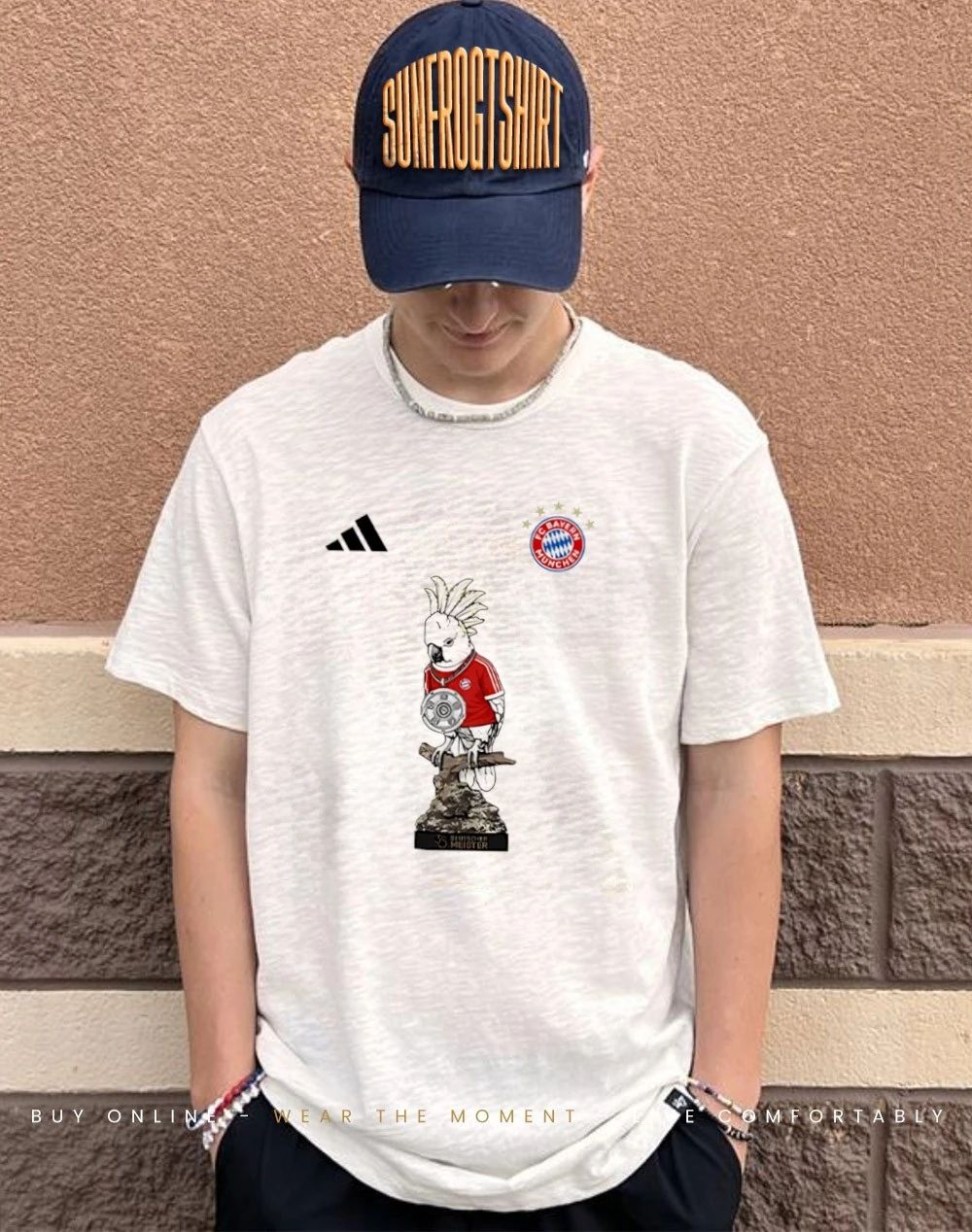 FC Bayern Munich 35 Deutscher Meister Cockatoo logo shirt