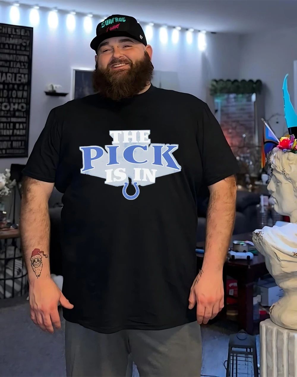 Indianapolis Colts The Pick Is In logo shirt