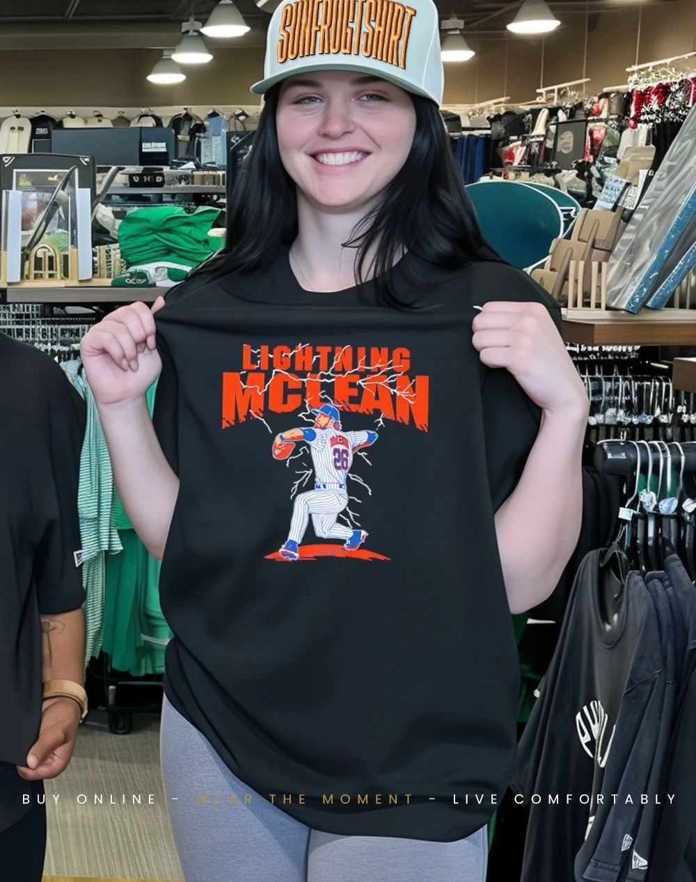 Nolan McLean New York Mets Lightning McLean shirt