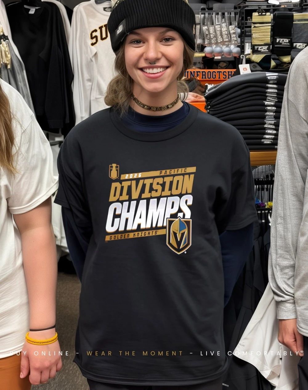 Vegas Golden Knights 2026 Pacific Division Champions shirt