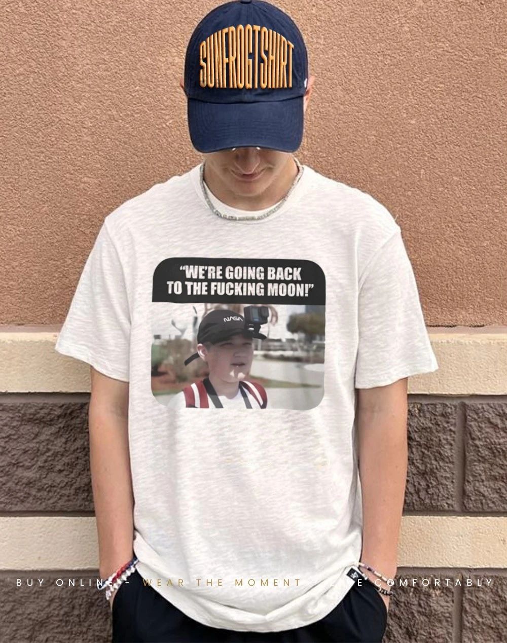 We are going back to the fucking moon NASA shirt
