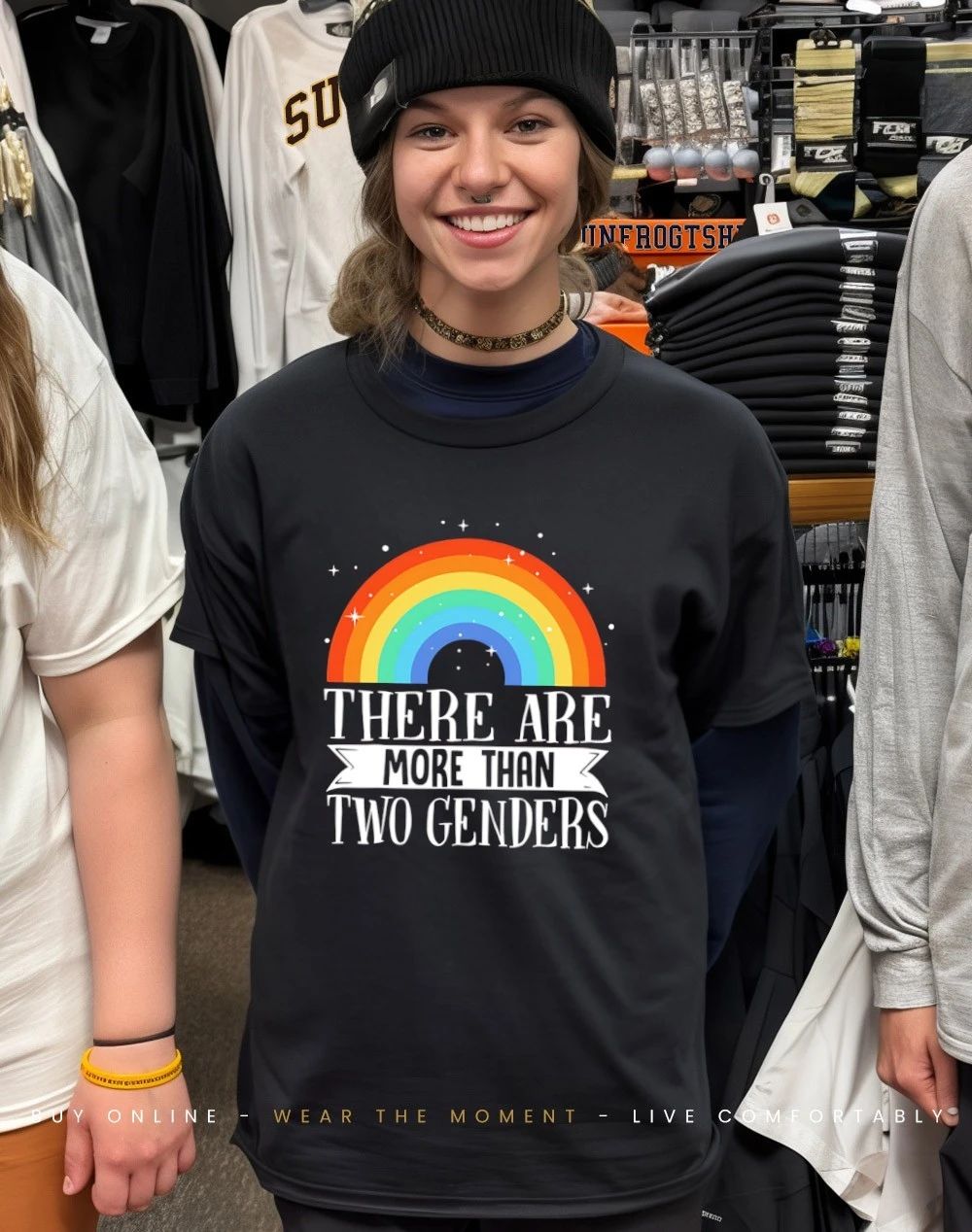 There are more than two genders rainbow shirt