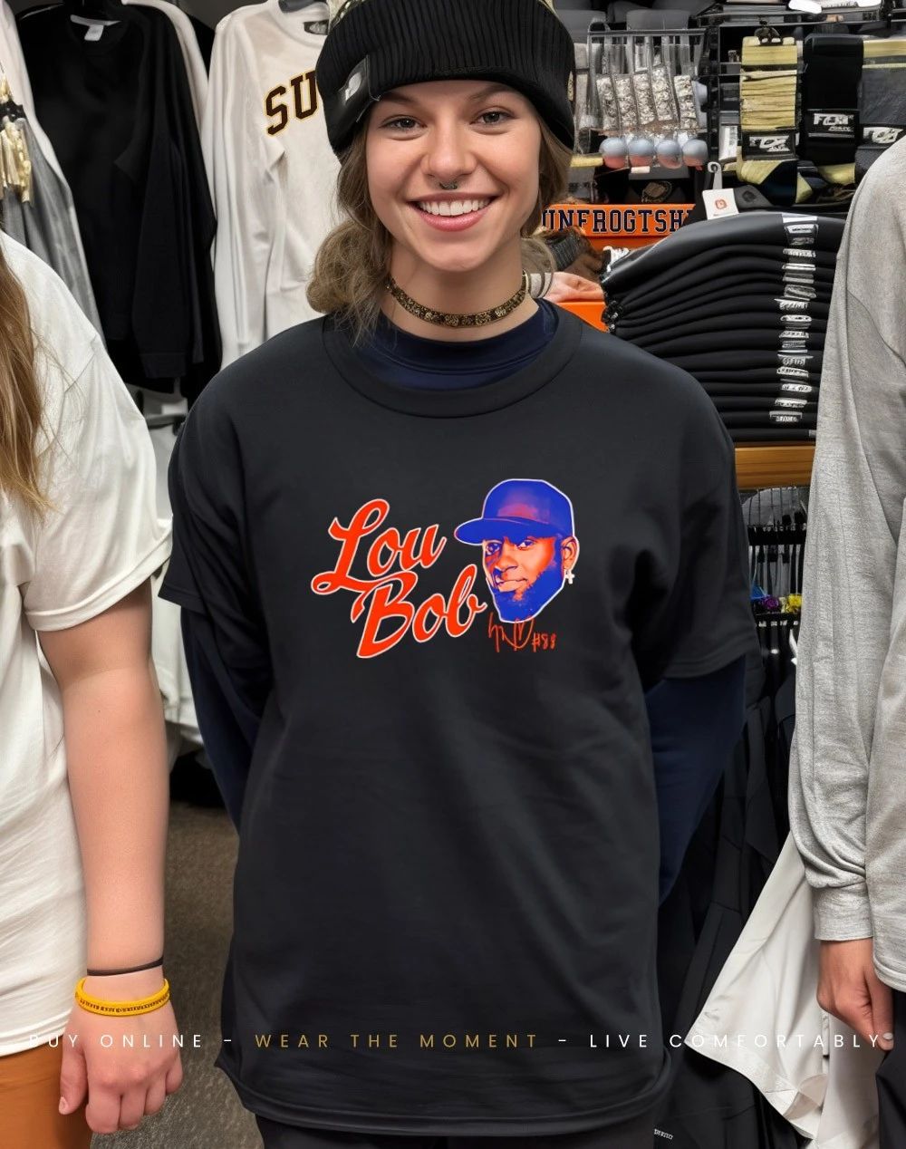 Luis Robert Jr New York Mets Lou Bob signature big head shirt