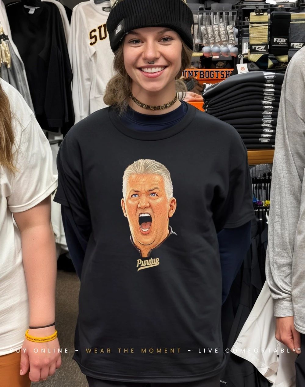 Purdue Boilermakers Coach Painter Big Head shirt