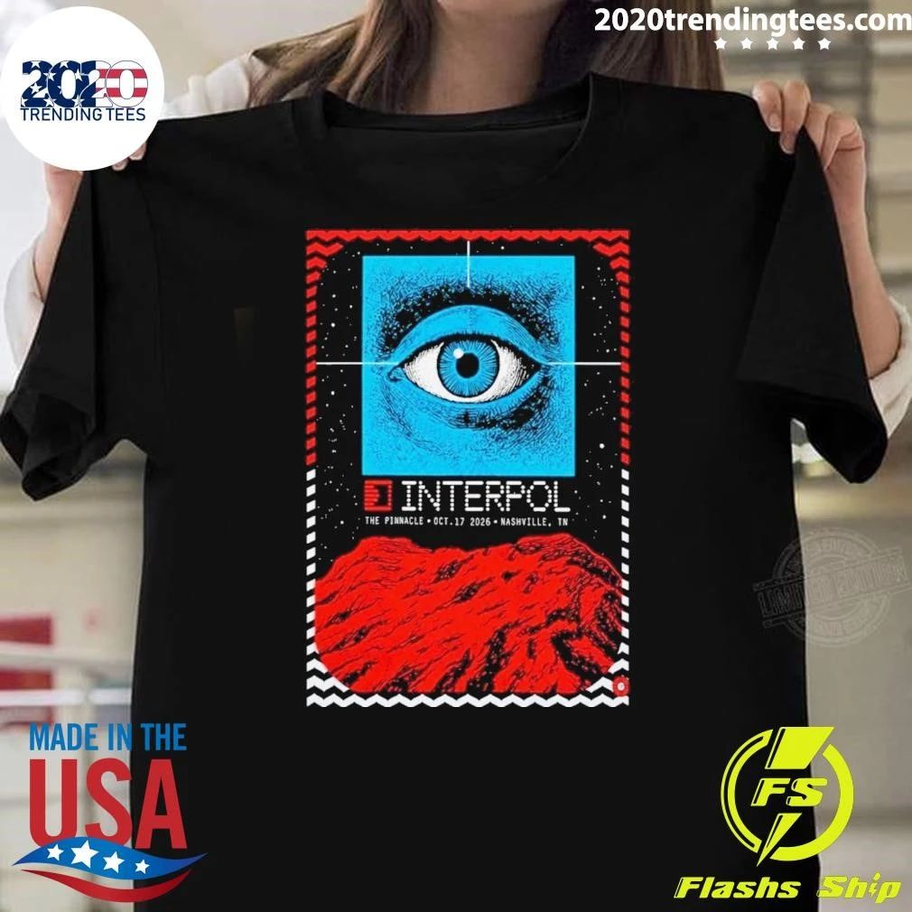 Interpol Nashville TN Event Poster At The Pinnacle In Nashville TN On October 17 2026 Shirt
