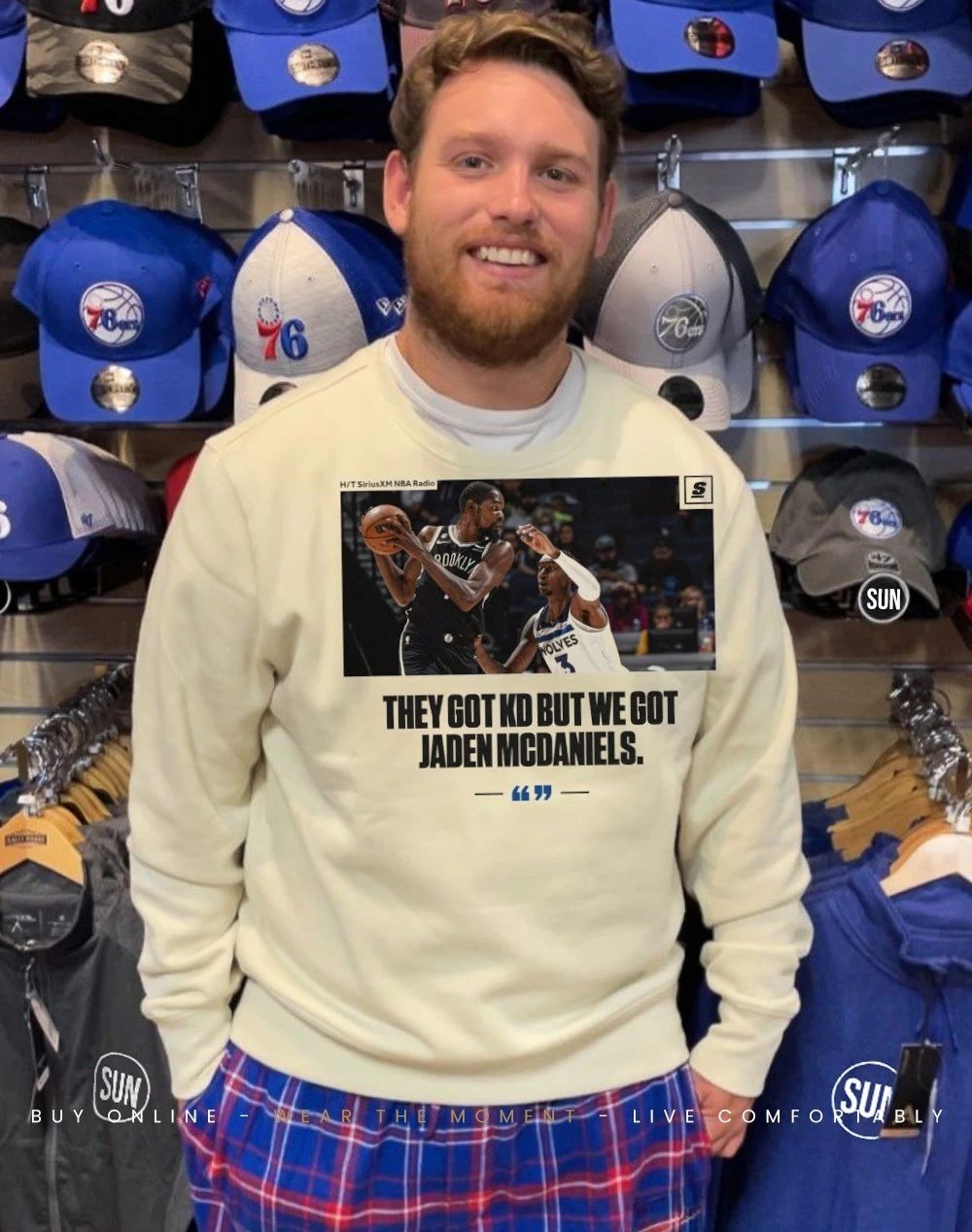 They got KD but we got Jaden McDaniels shirt