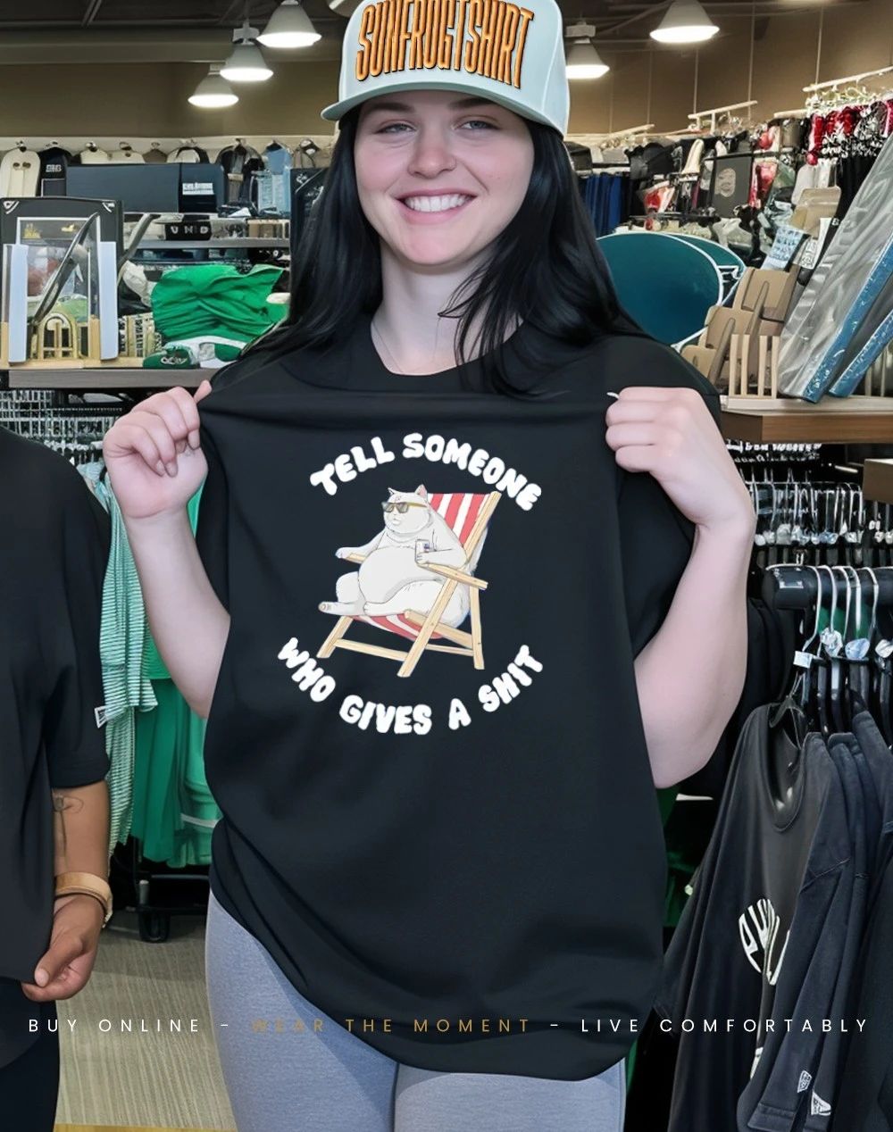 Tell someone who gives a shit Cat shirt