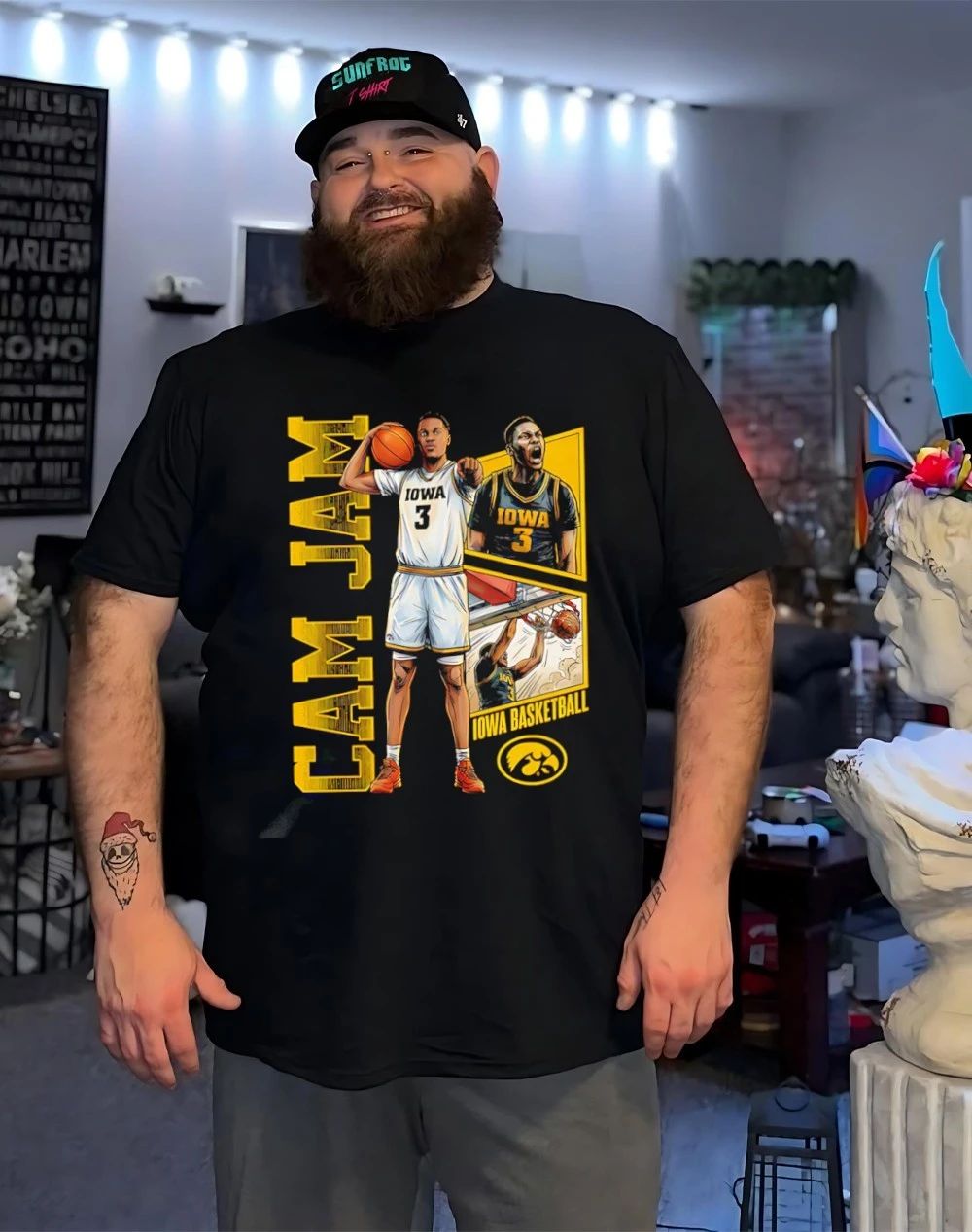 Cam Manyawu Iowa Hawkeyes Cam Jam 90s Retro shirt