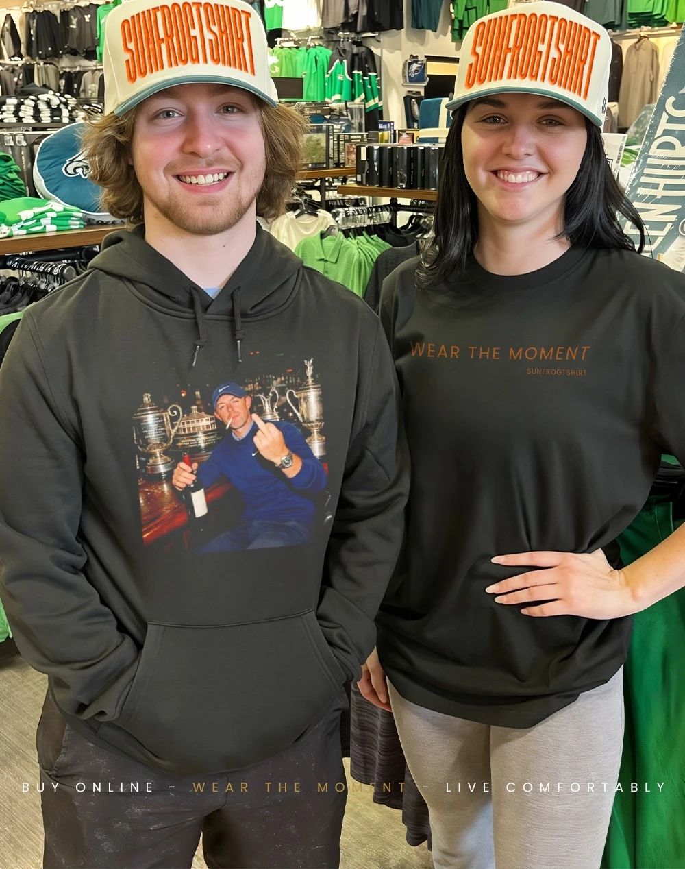 Rory McIlroy Grand Slam Winner 2026 middle finger shirt