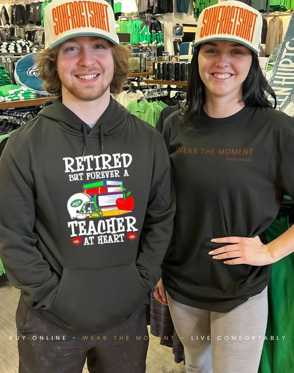 New York Jets Retired But Forever a Teacher At Heart shirt