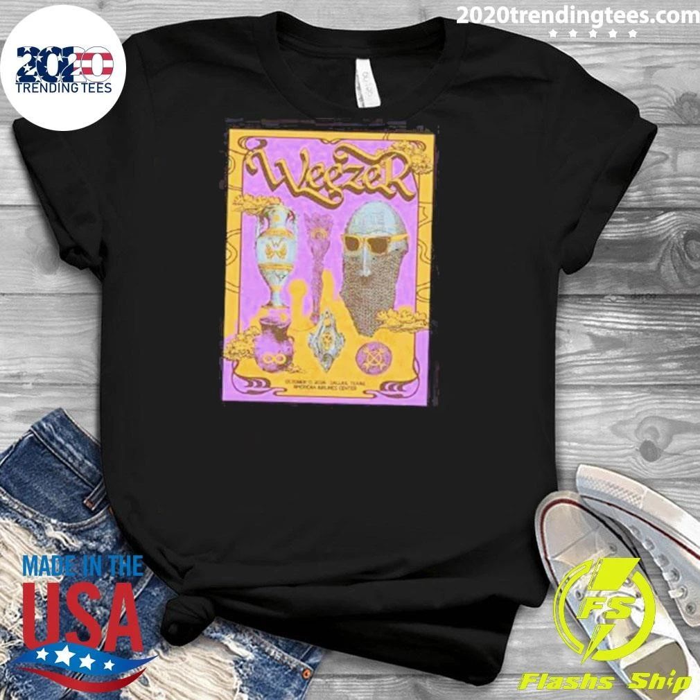 Weezer Dallas TX At American Airlines Center In Dallas TX On October 17 2026 Shirt