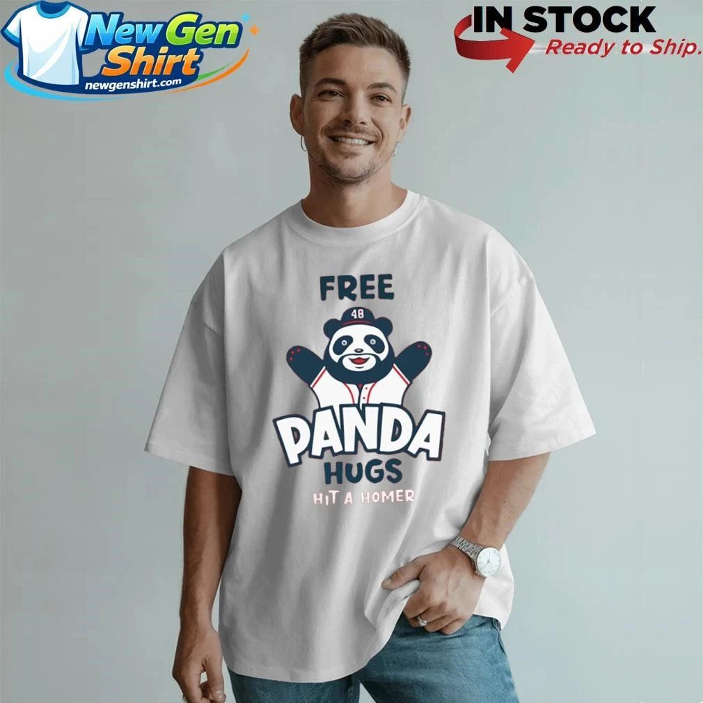 Ronald Acuna Jr Free Panda Hug Hit A Homer Shirt