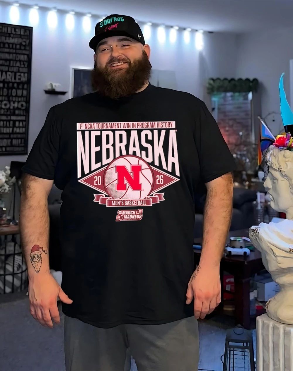 Nebraska Men’s Basketball 1st NCAA Tournament win in program history March Madness shirt