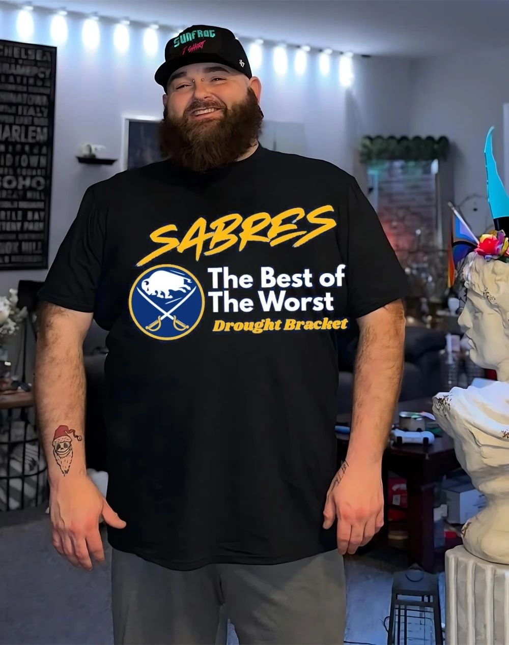 Buffalo Sabres the best of the worst drought bracket front and back shirt
