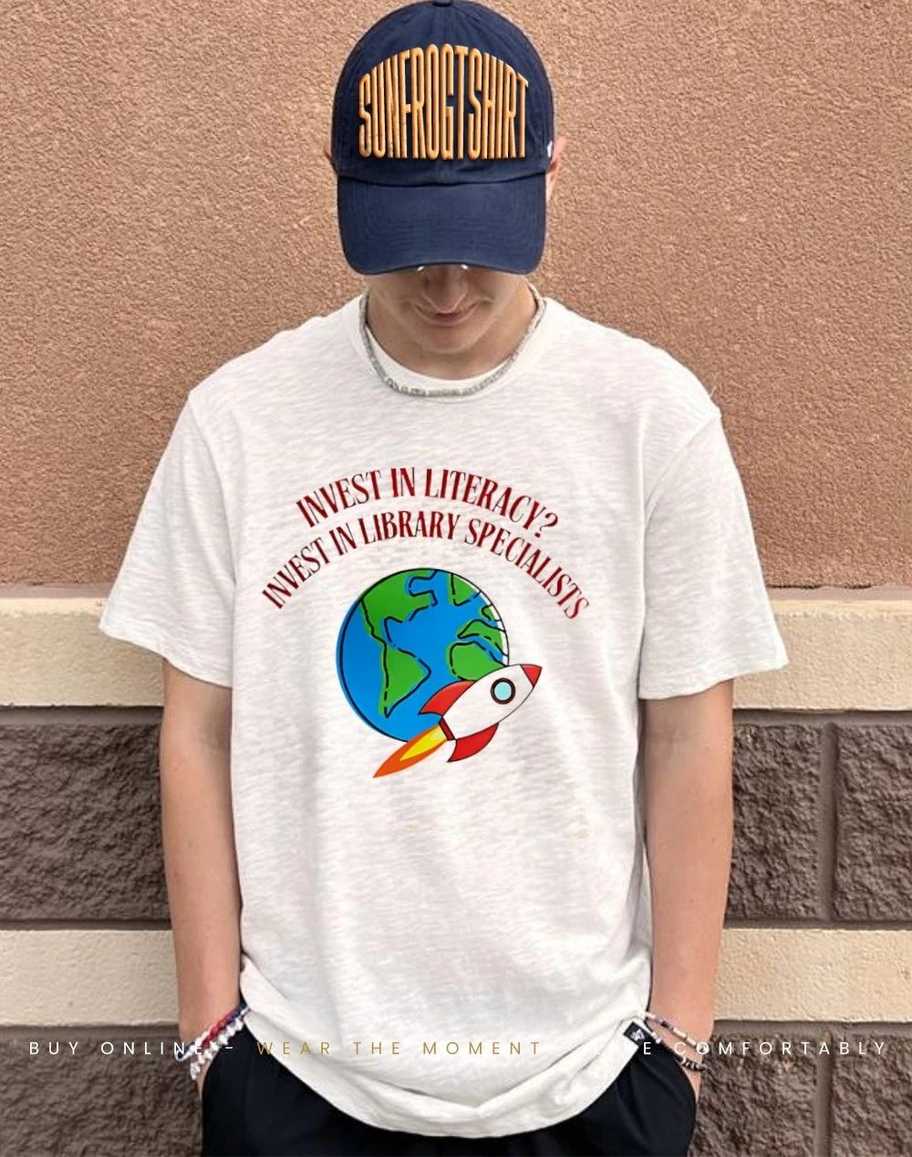 Invest in literacy invest in library specialists shirt