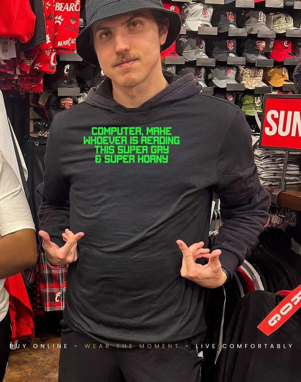 Computer make whoever is reading this super gay and super horny shirt