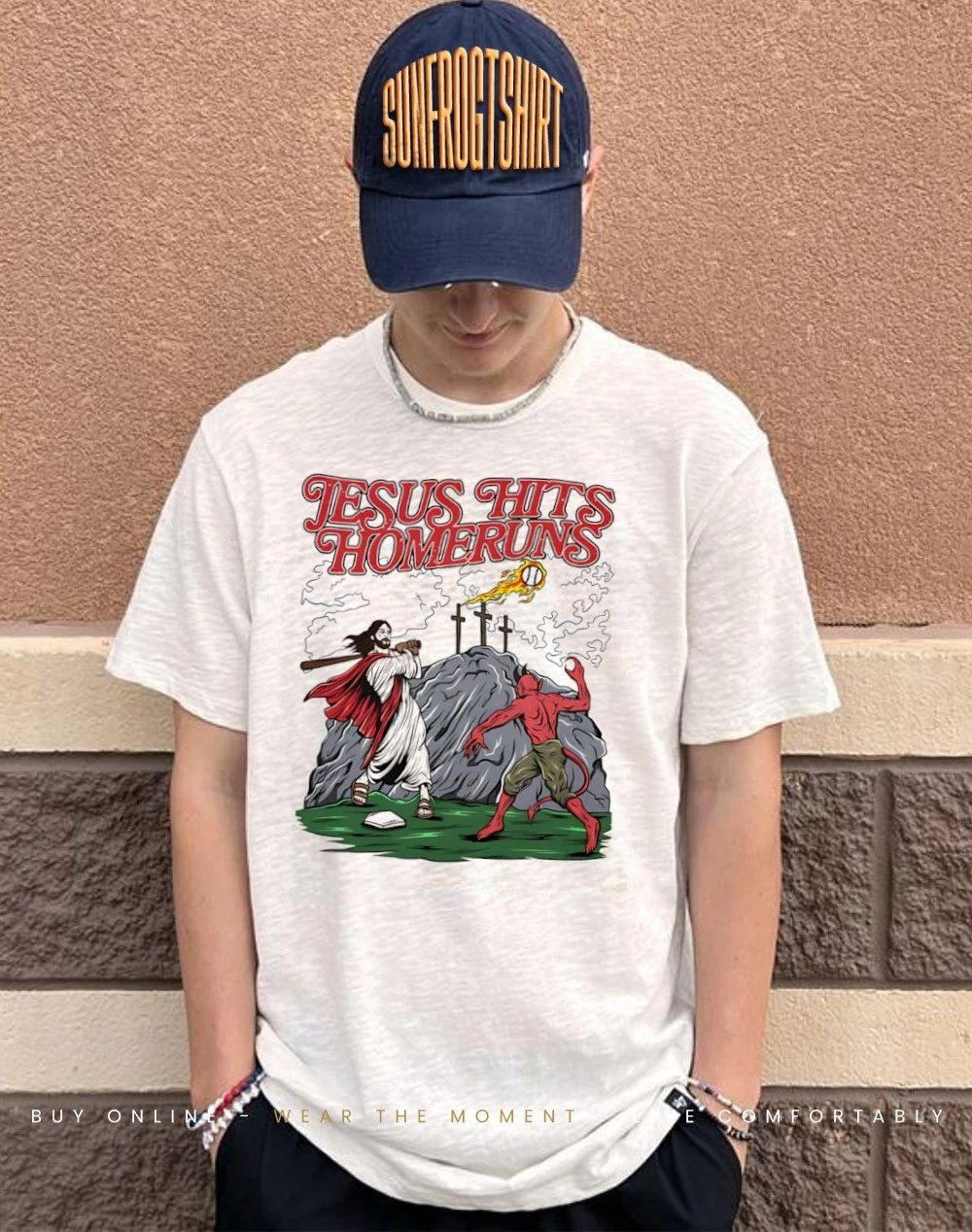 Jesus Hits Homeruns Jesus Played Baseball shirt