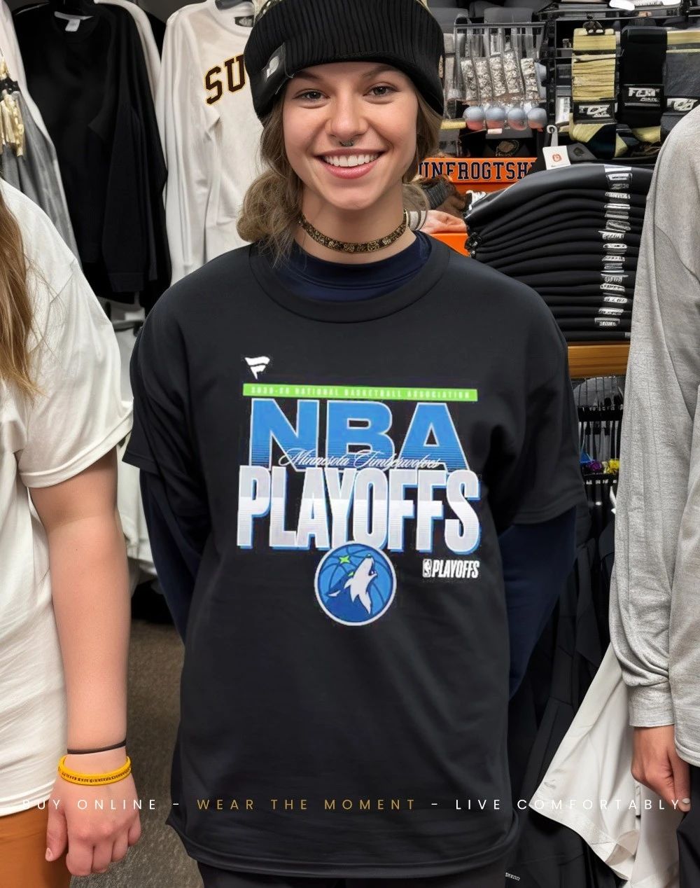 2026 NBA Playoffs Minnesota Timberwolves front and back shirt