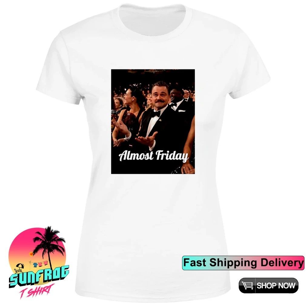 Almost Friday Leo Mustache photo shirt