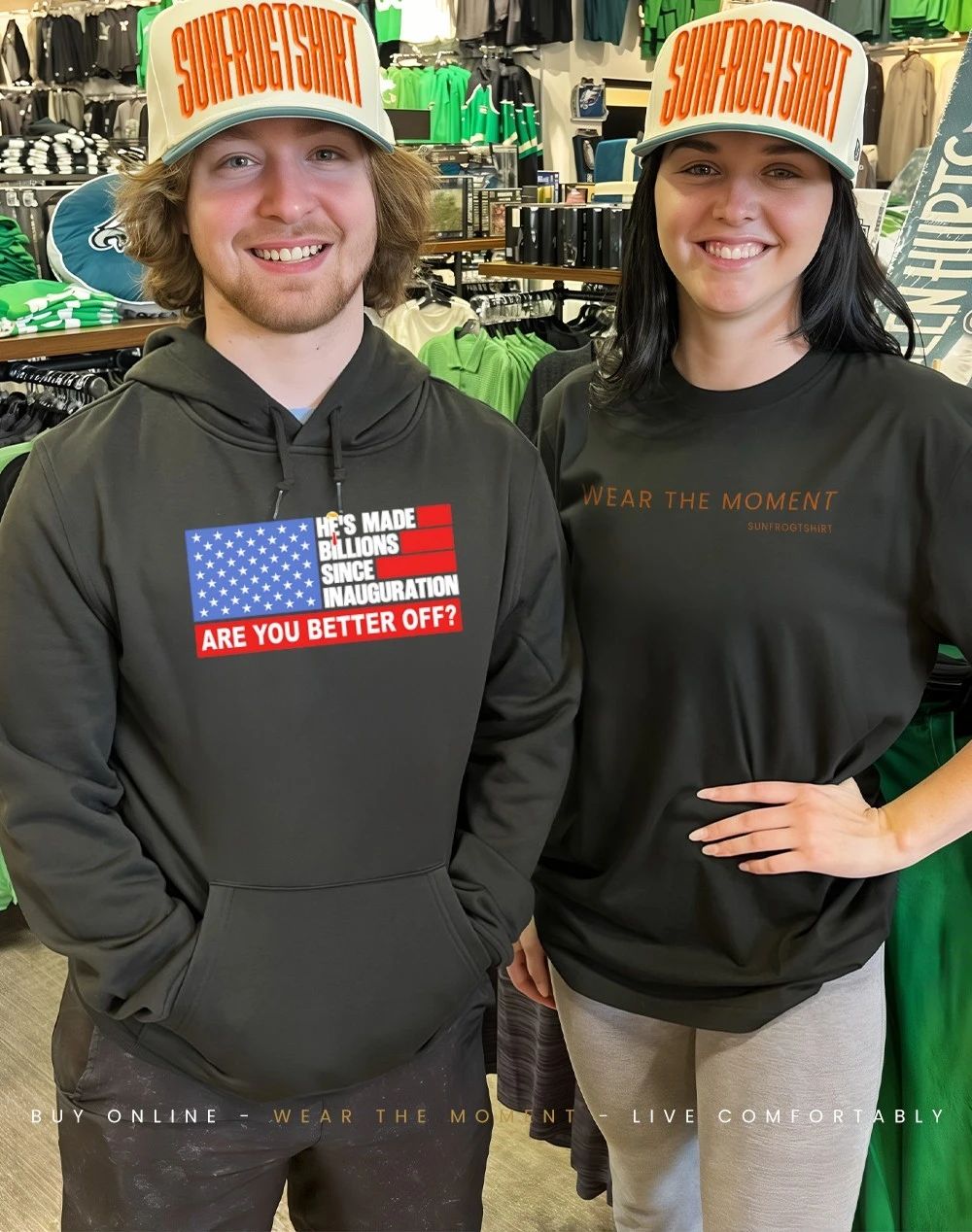 He’s made billions since inauguration Are you better off shirt