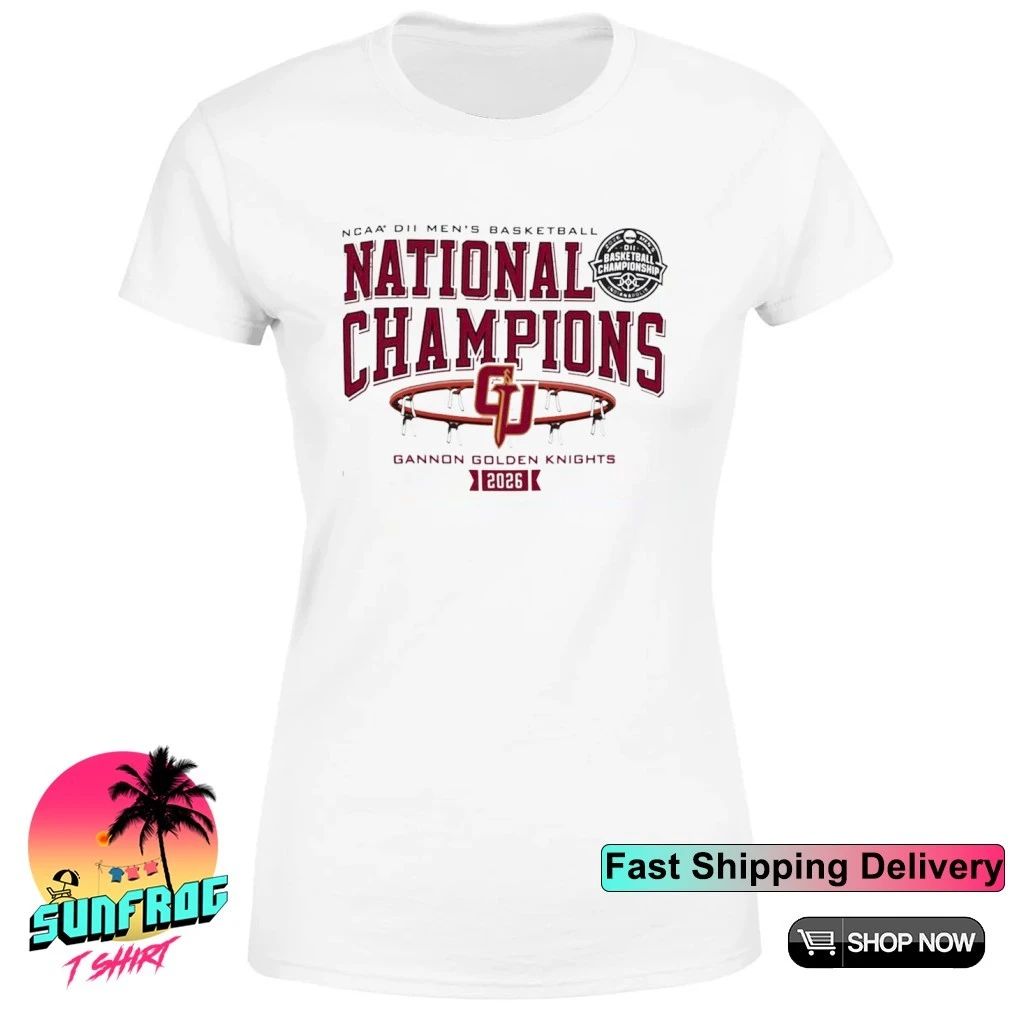 Gannon Golden Knights Men’s Basketball 2026 NCAA DII National Champions shirt
