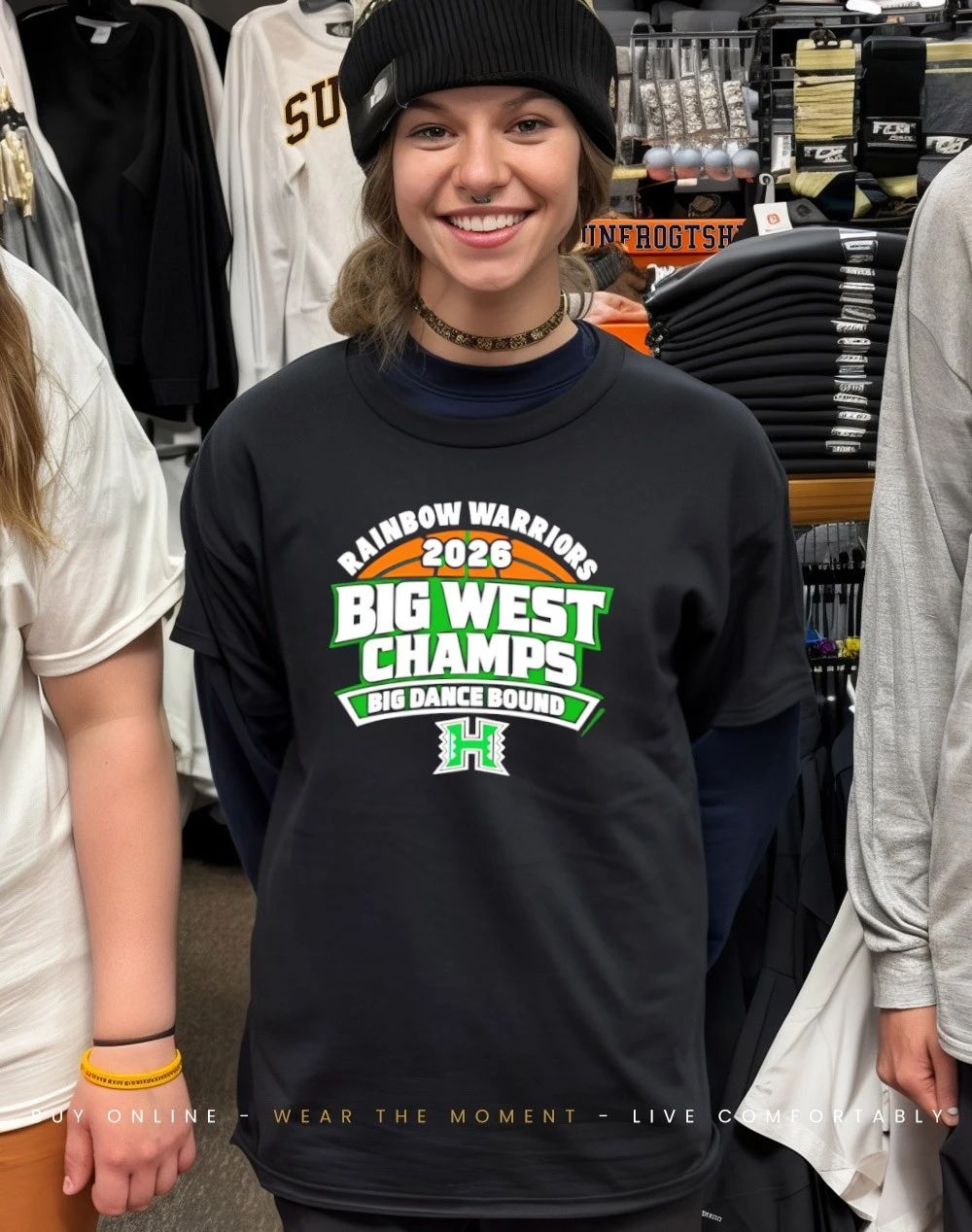 Hawaii Rainbow Warriors 2026 Big West Champs Big Dance Bound shirt