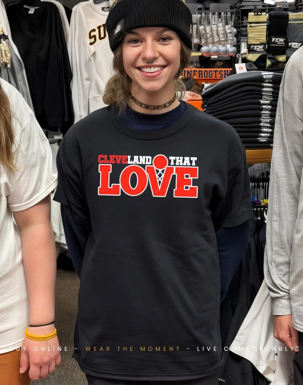 OG Cleveland that I love basketball net shirt