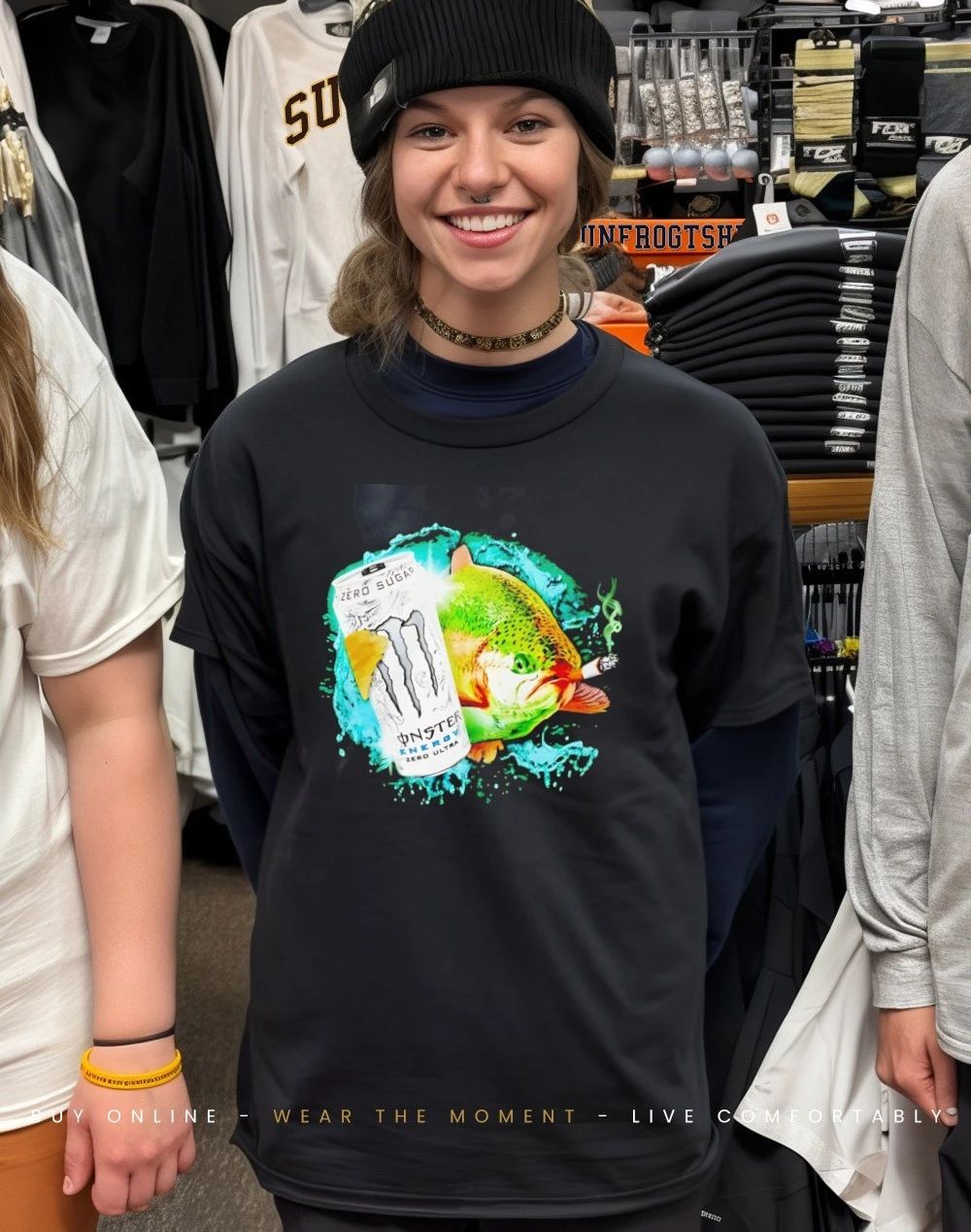 Dope Ass Fish Smoke Monster Beer Shirt