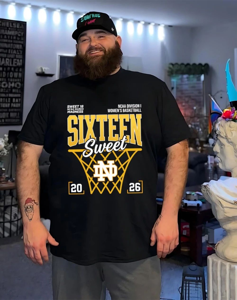 Notre Dame Fighting Irish 2026 NCAA Women’s Basketball Tournament March Madness Sweet 16 shirt
