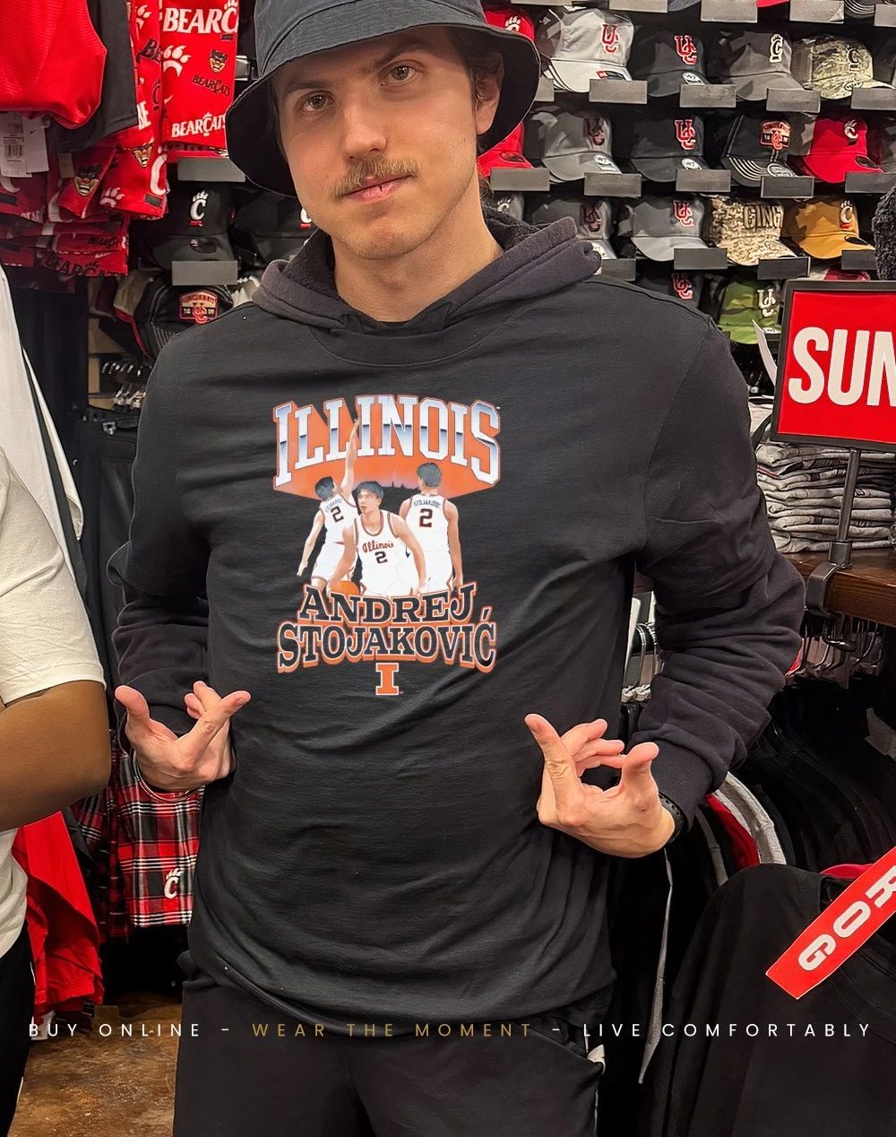 Illinois Basketball Andrej Stojakovic graphic shirt