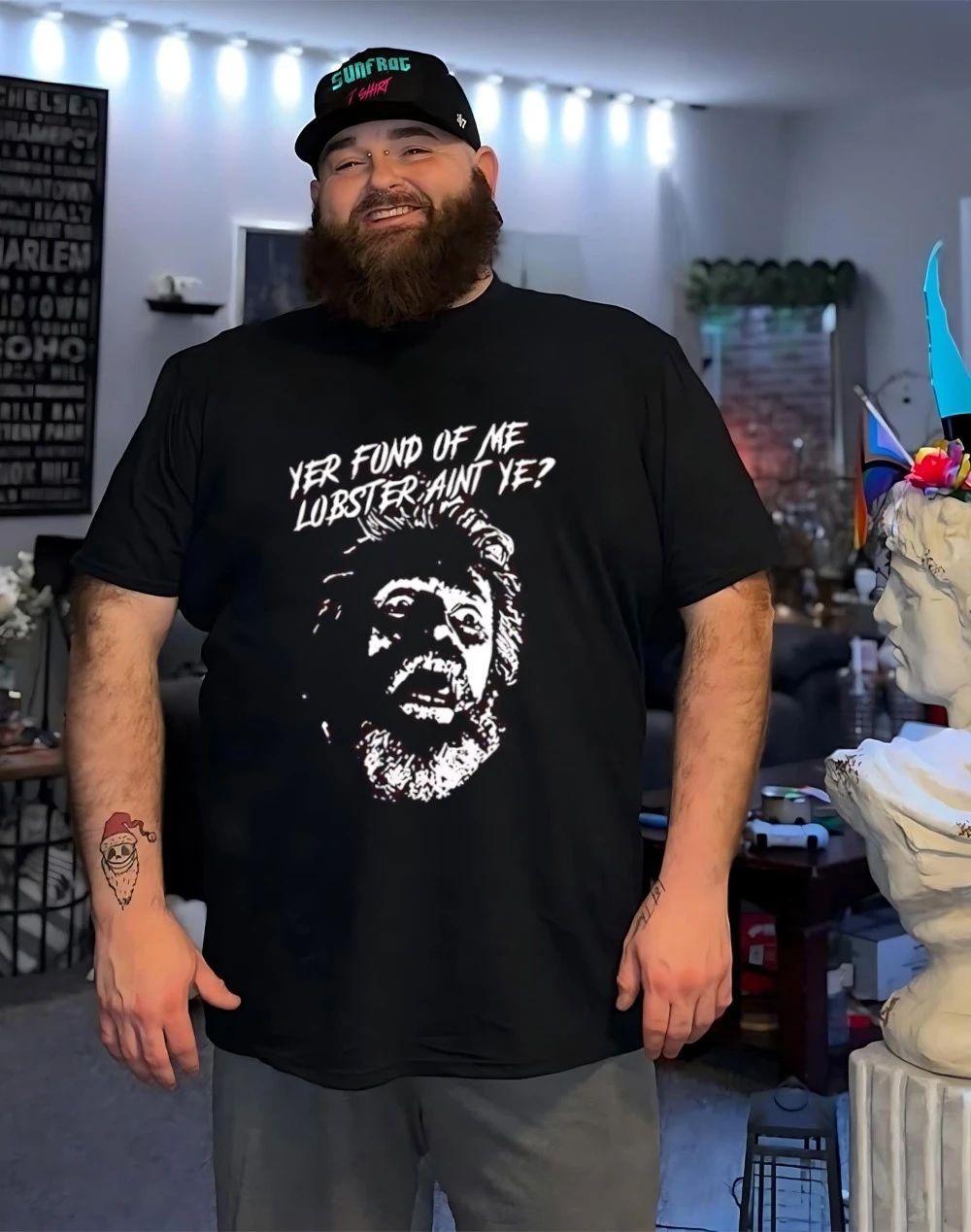 Yer fond of me lobster ain’t ye shirt
